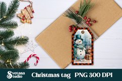 Christmas tags printable | Cute Christmas snowman gift tag