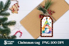 Christmas gift tags printable | Snowman gift tag PNG