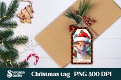Christmas gift tags printable | Christmas dinosaur gift tag