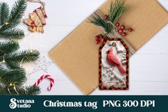 Christmas gift tags PNG | Christmas cardinal gift tag design