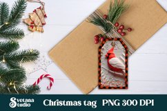 Christmas gift tags design | Christmas cardinal gift tag