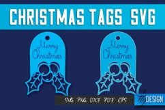 Christmas Tags SVG Design|Christmas Gift Decoration SVG | Product Image 1