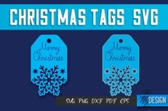 Christmas Tags SVG Design|Christmas Gift Decoration SVG | Product Image 1