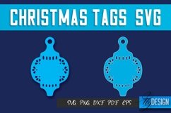 Christmas Tags SVG Design|Christmas Gift Decoration SVG | Product Image 1