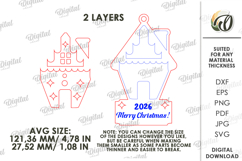 Christmas Tags Bundle Laser Cut. Christmas Tree Decor SVG Product Image 3