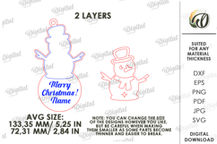 Christmas Tag Laser Cut. Christmas Tree Decor SVG Product Image 2