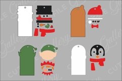 Christmas Gift Tags bundle / SVG paper cut template Product Image 3