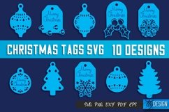Christmas Tags SVG Design|Christmas Gift Decoration SVG | Product Image 1