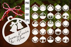 Christmas Tags Svg Bundle Christmas Label Bundle Christmas Gift Label svg, Christmas Gift Tags svg Christmas label svg round christmas tag svg