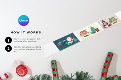 Christmas Tags with Snowflakes Canva Template Product Image 2