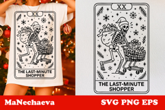 Christmas Skeleton Tarot SVG | Last Minute Shopper Product Image 1