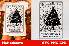 Christmas Skeleton Tarot Card Bundle | Spooky Holiday SVG Product Image 11
