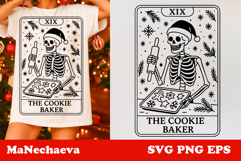 Christmas Skeleton Tarot Card Bundle | Spooky Holiday SVG Product Image 13