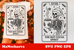 Christmas Skeleton Tarot Card Bundle | Spooky Holiday SVG Product Image 16