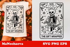 Christmas Skeleton Tarot Card Bundle | Spooky Holiday SVG Product Image 24