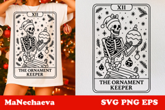 Christmas Skeleton Tarot Card Bundle | Spooky Holiday SVG Product Image 25