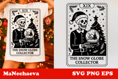 Christmas Skeleton Tarot Card Bundle | Spooky Holiday SVG Product Image 7