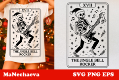 Christmas Skeleton Tarot Card SVG | The Carol Singers Clipar Product Image 1