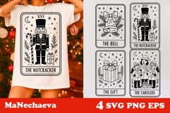 Christmas Tarot Card SVG Bundle | Vintage Holiday Clipart Product Image 5