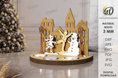 Christmas Tea Candle Holders Bundle Laser Cut. Christmas SVG Product Image 13