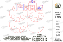 Christmas Tea Candle Holders Bundle Laser Cut. Christmas SVG Product Image 5