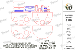 Christmas Tea Candle Holder Laser Cut. Tealight Holder SVG Product Image 2