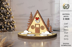 Christmas Tea Candle Holders Bundle Laser Cut. Christmas SVG Product Image 9