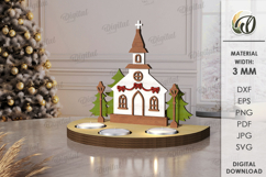 Christmas Tea Candle Holders Bundle Laser Cut. Christmas SVG Product Image 12