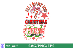 Christmas Teacher 67 SVG PNG T-shirt Design Product Image 2