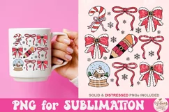 Christmas teacher coquette png, teacher Coquette Christmas Product Image 3
