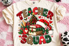 Christmas Teacher Squad PNG, Christmas Sublimation Product Image 2