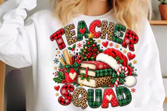 Christmas Teacher Squad PNG, Christmas Sublimation Product Image 5