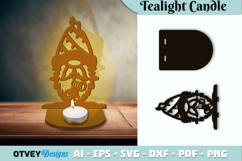 Gnome Christmas Tealight Candle Holder Lasercut BUNDLES Product Image 11