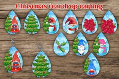 Teardrop earring sublimation | Christmas earring Product Image 1