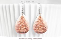 Christmas Teardrop Earring Sublimation Christmas Earrings