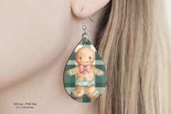 Christmas Teardrop Earring Sublimation Christmas Earrings