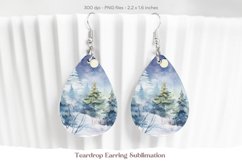 Christmas Teardrop Earring Sublimation Christmas Earrings