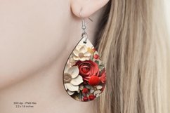 Christmas Teardrop Earring Sublimation Christmas Earrings