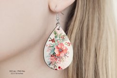 Christmas Teardrop Earring Sublimation Christmas Earrings