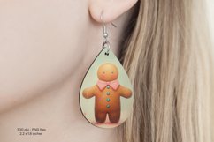 Christmas Teardrop Earring Sublimation Christmas Earrings