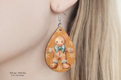 Christmas Teardrop Earring Sublimation Christmas Earrings