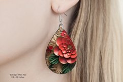 Christmas Teardrop Earring Sublimation Christmas Earrings