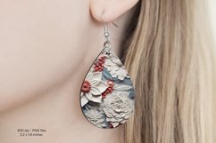 Christmas Teardrop Earring Sublimation Christmas Earrings