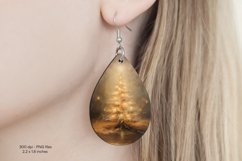 Christmas Teardrop Earring Sublimation Christmas Earrings