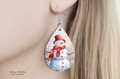Christmas Teardrop Earring Sublimation Christmas Earrings