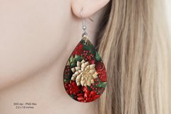 Christmas Teardrop Earring Sublimation Christmas Earrings