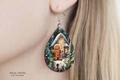 Christmas Teardrop Earring Sublimation Christmas Earrings