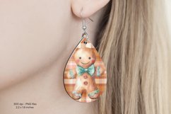 Christmas Teardrop Earring Sublimation Christmas Earrings