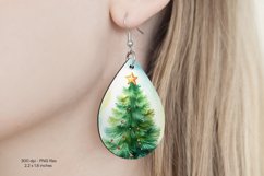 Christmas Teardrop Earring Sublimation Christmas Earrings