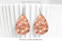Christmas Teardrop Earring Sublimation Christmas Earrings